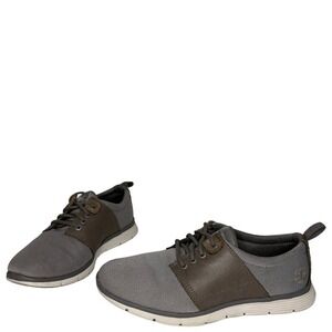 Timberland Womens Leather Trim SensorFlex Comfort Shoes Size 7 Gray Mesh Sneaker